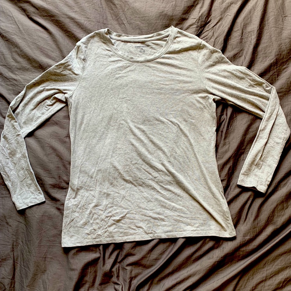 Amazon Essentials Basic long-sleeved tee - Grey - size L